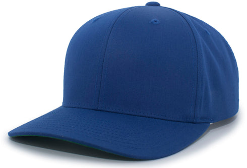 Pacific Headwear Cotton-Poly Hook-And-Loop Adjustable Cap (302C), Color 'Royal'